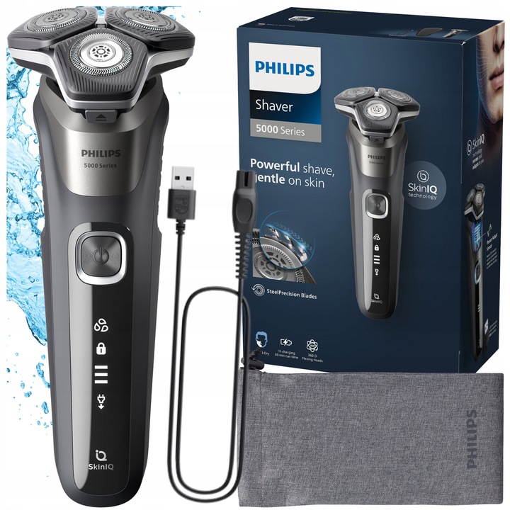 Golarka Philips S5887/10 Seria 5000 Trymer Wet&Dry głowicowa 360