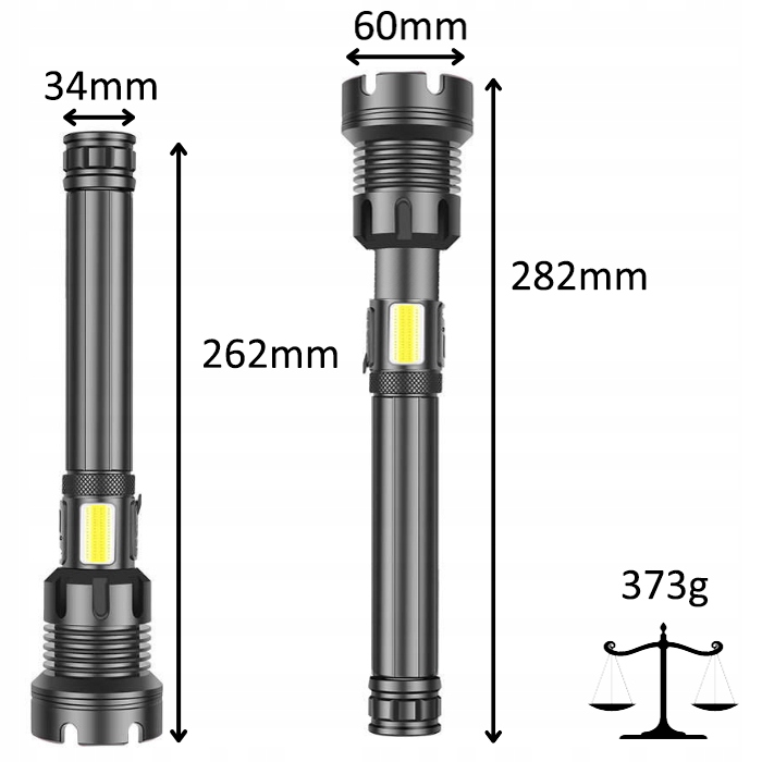 LATARKA TAKTYCZNA MOCNA MISS KITCHEN 8000 lm