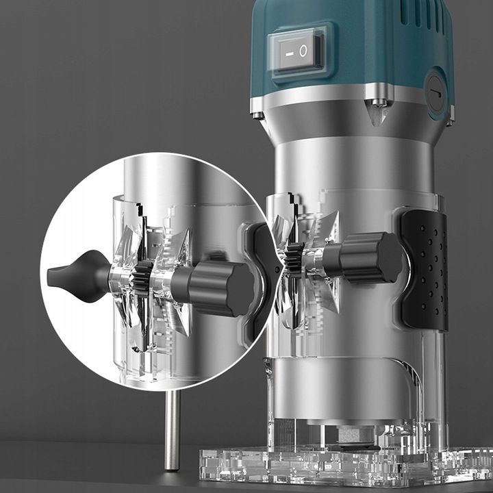 Frezarka górnowrzecionowa 800 W,metalowy korpus,niebieskie