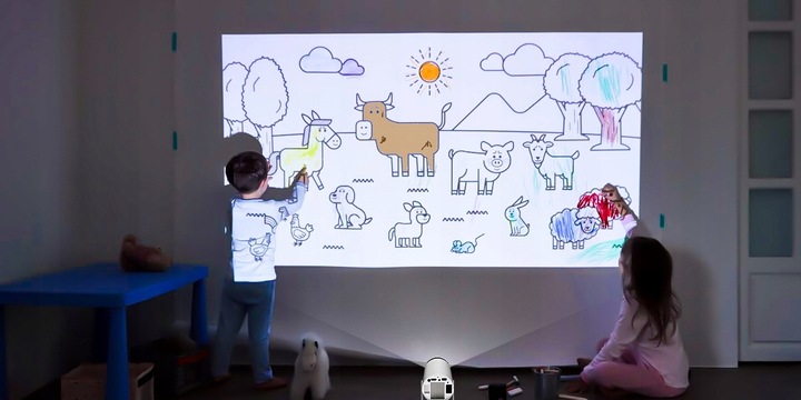 Projektor ANDROID rzutnik 4K WIFI PRZENOŚNY SMART FULL HD HY300 PRO