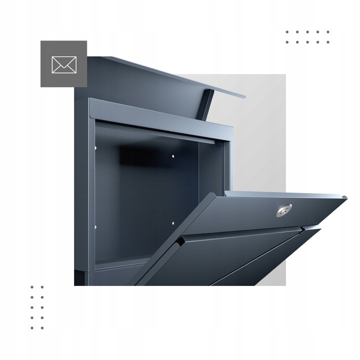 Skrzynka na listy pocztowa Mark Adler Post 3.0 Antracyt