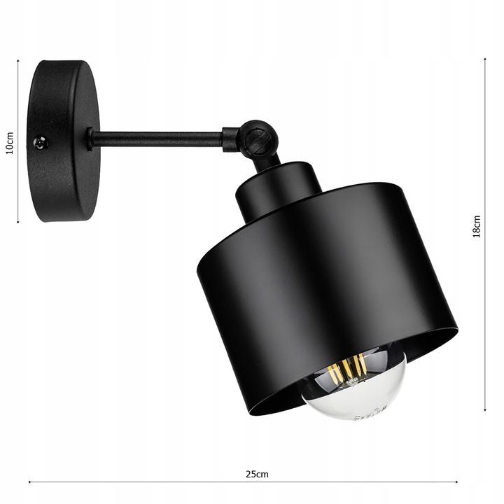 Lampa Ścienna Kinkiet Loft Edison LED