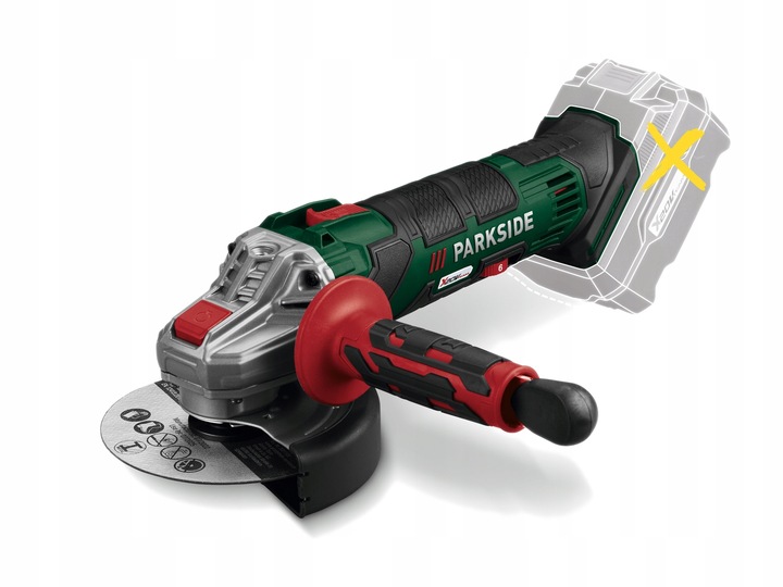 PARKSIDE Szlifierka PWSA 20V +Akumulator 4Ah +Ładowarka +Walizka