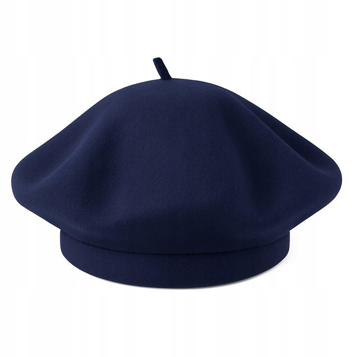 BERET FRANCUSKI DAMSKI ÉTOILE DU MATIN Granatowy