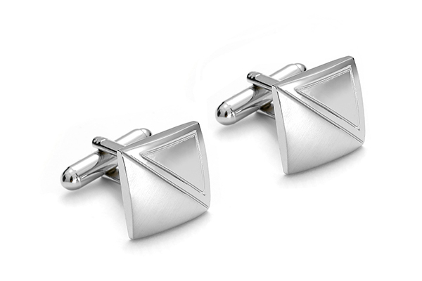 SPINKI DO MANKIETÓW + PUDEŁKO Męskie Spinka do Koszuli Metalowa s16