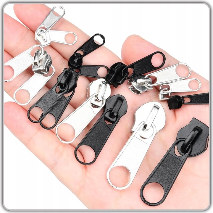 ZESTAW NAPRAWCZY SUWAKÓW DO NAPRAWY ZAMKÓW BŁYSKAWICZNYCH METALOWE 211 el.