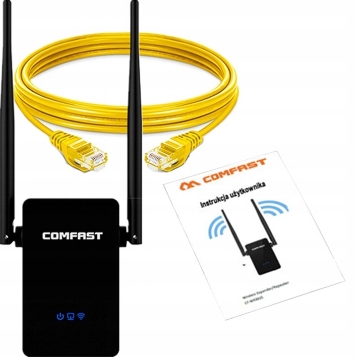 MOCNY Wzmacniacz Repeater sieci WiFi - Dwie anteny, dwa procesory Realtek