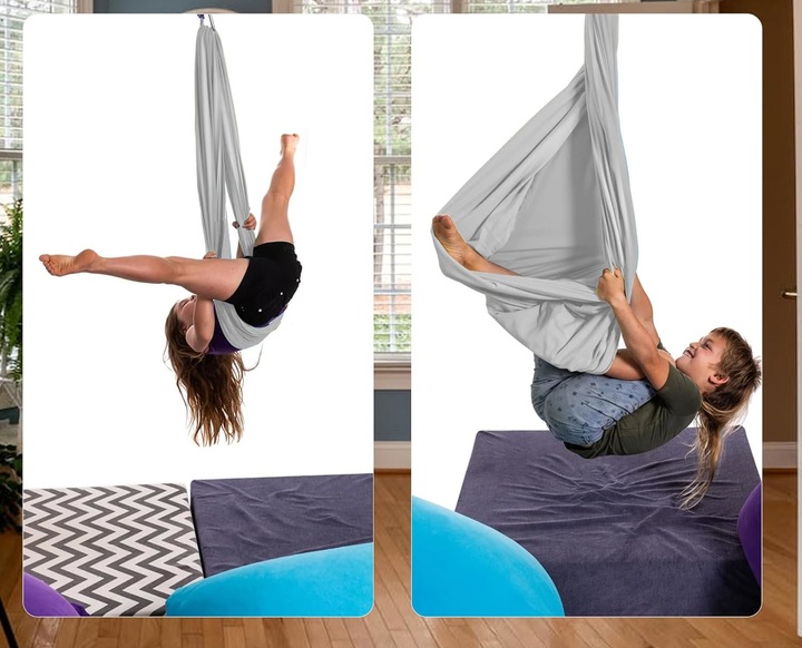 HAMAK - CHUSTA AKROBATYCZNA DLA DZIECI ,1.5*2.8M HUŚTAWKA SENSORYCZNA HAMAK