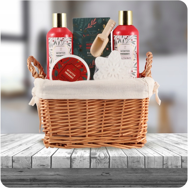 Aurora zestaw kosmetyków w koszu wiklinowym na prezent Grant 5 el żel krem