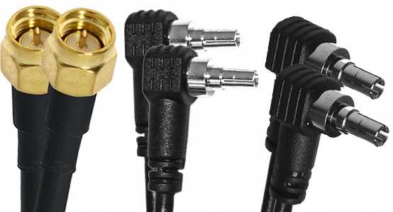 ANTENA ZEWNĘTRZNA DO ROUTERA INTERNETU DUAL 3G 4G 5G LTE ZTE HUAWEI 2x10m