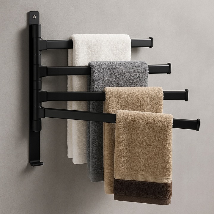 WIESZAK ŁAZIENKOWY NA RĘCZNIKI HACZYK UCHWYT ŚCIENNY METALOWY DO