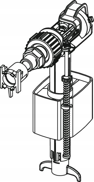 Zawór napełniający TECE do spłuczek podytnkowych uniwersalny 9820353