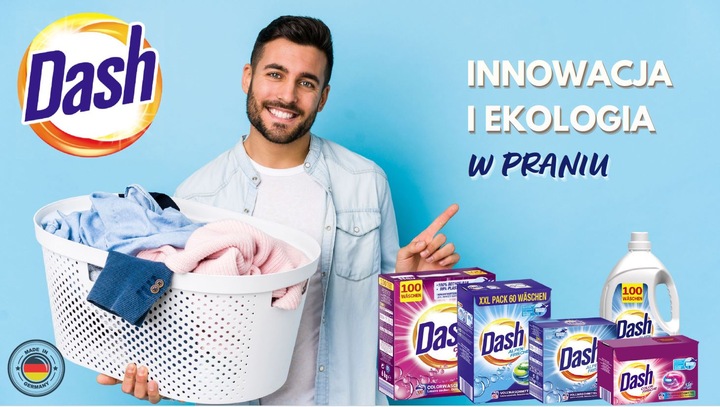 DASH Frische Kapsułki do prania białych ubrań niemieckie DE 3in1 60szt