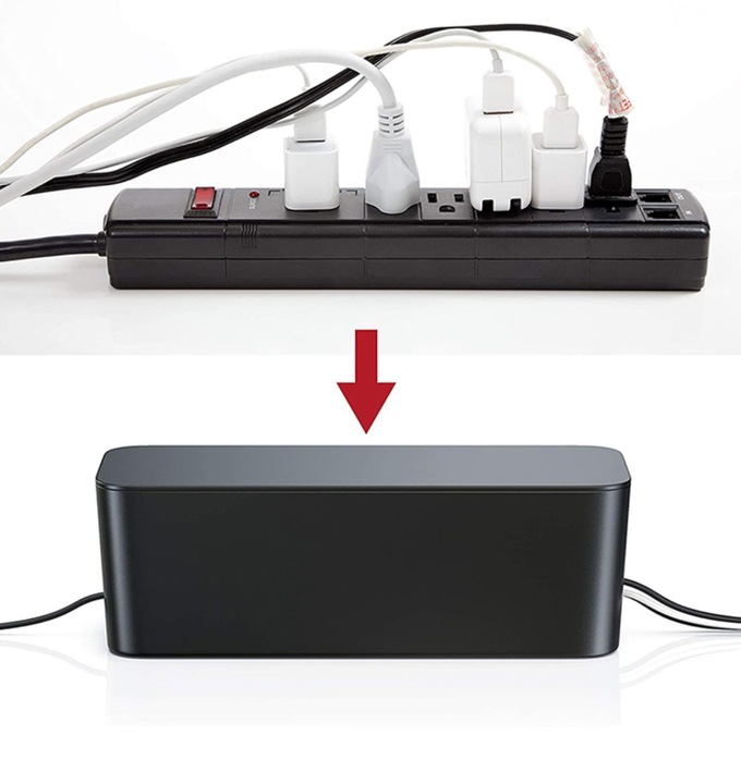 POJEMNIK ORGANIZER NA KABLE PUDEŁKO LISTWY KABLI S