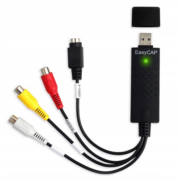 VIDEO GRABBER EASYCAP PRZECHWYT ZGRYWANIE Z kaset VHS NA kamery PC AV USB 3