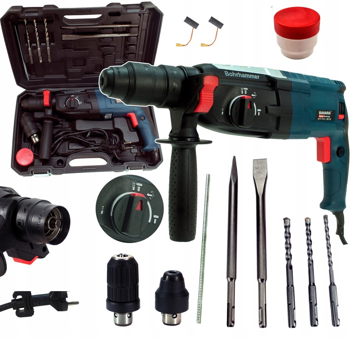 Młotowiertarka Udarowa Wiertarka Pneumatyczna BAVARIA SDS PLUS