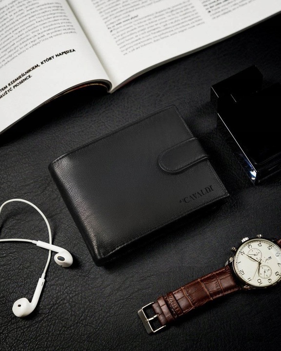 Portfel Męski Skórzany Elegancki Ekoskóra Pojemny