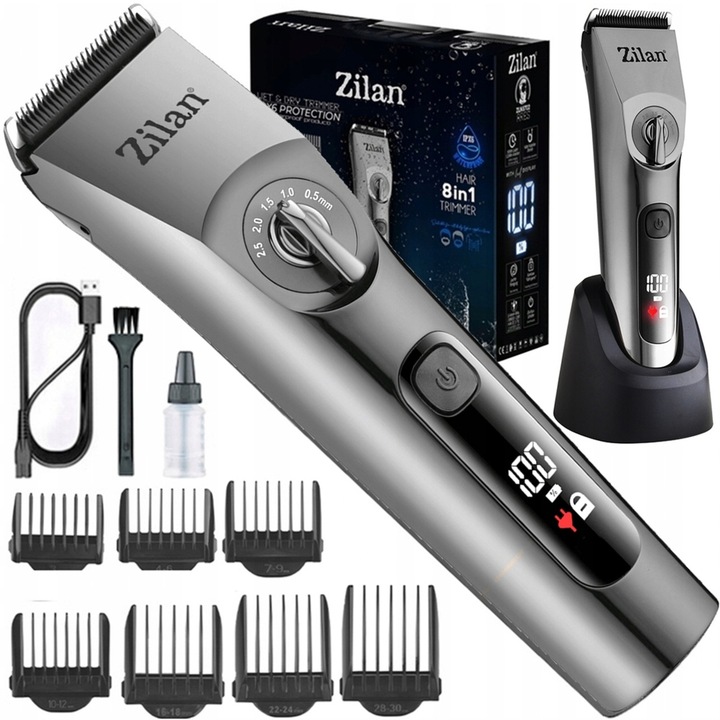 MASZYNKA DO STRZYŻENIA TRYMER DO BRODY CIAŁA BEZPRZEWODOWA WODOODPORNA