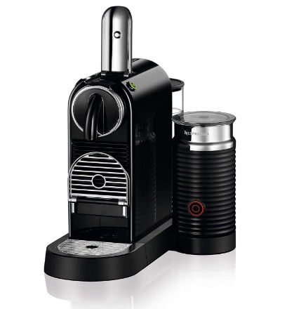 Ekspres do kawy na kapsułki Nespresso ze spieniaczem DeLonghi