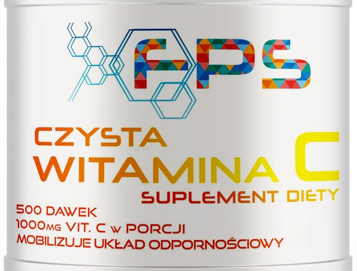 Lewoskrętna Witamina C w proszku 500g FPS