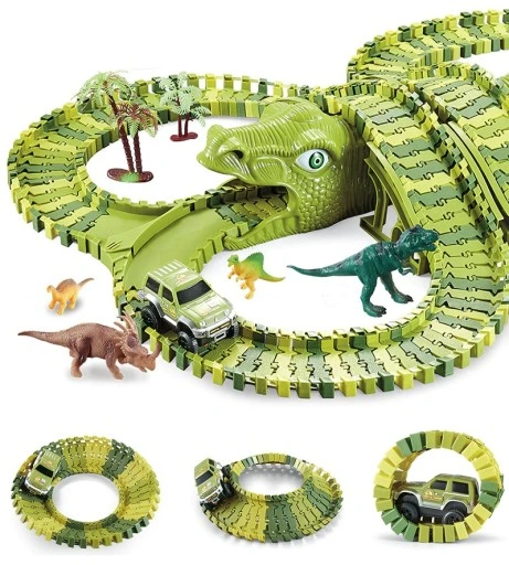 MEGA TOR WYŚCIGOWY XXXL DINOZAUR DINO PARK 240 el.