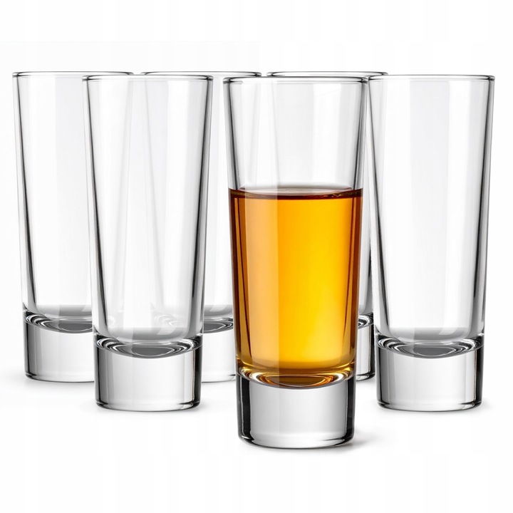 6 x KIELISZKI DO WÓDKI, NALEWEK, LIKIERÓW 60 ml