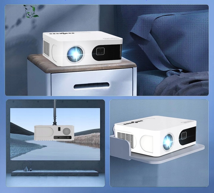 Projektor mini Rzutnik LED WiFi Android TV FULL HD 4K Autofocus do