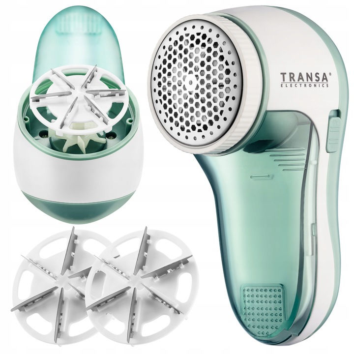 Golarka do SWETRÓW UBRAŃ TKANIN Bezprzewodowa Zielona USB 8W 2 x