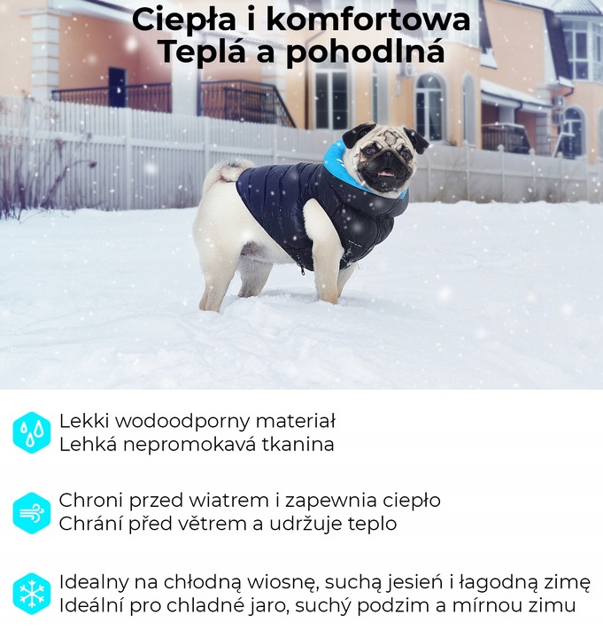 Dwustronna kurtka dla psa zielona-czarna, r. S40