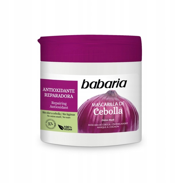 Babaria Cebulowa maska do włosów, przeciw wypadaniu włosów 400 ml