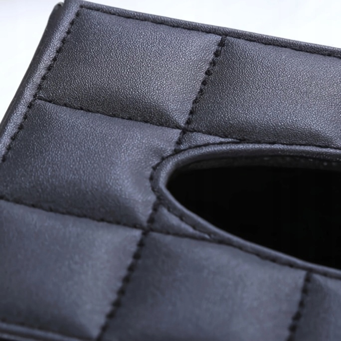 POJEMNIK PUDEŁKO NA CHUSTECZKI CHUSTECZNIK CZARNY ETUI Elegancki