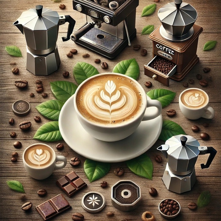 Kawa Ziarnista 1KG BRAZYLIA SANTOS - Świeżo Palona