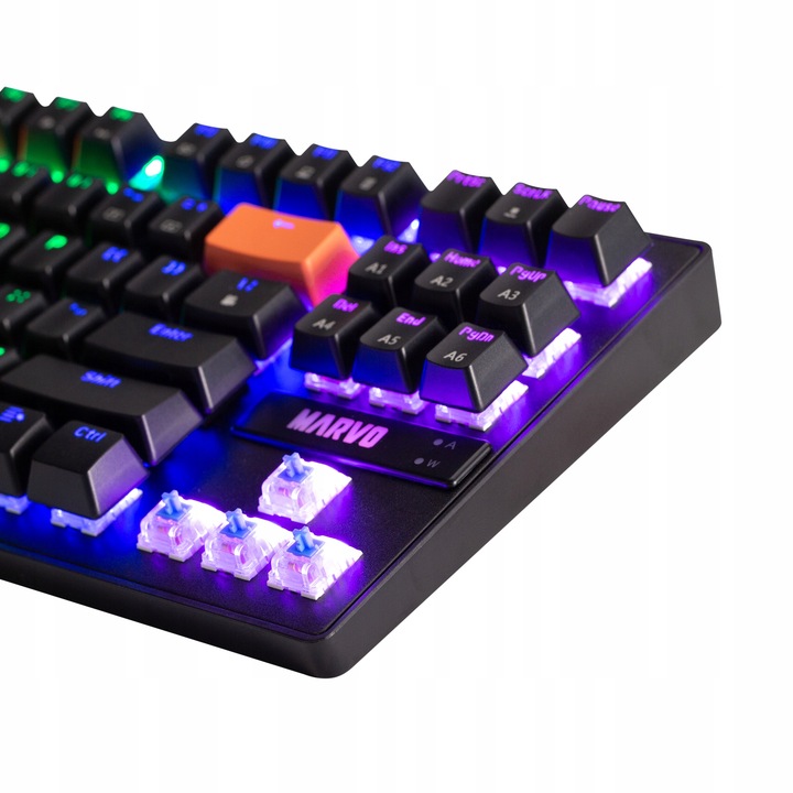 Klawiatura Mechaniczna Krone 87 RGB Gaming anty-ghosting KG901c