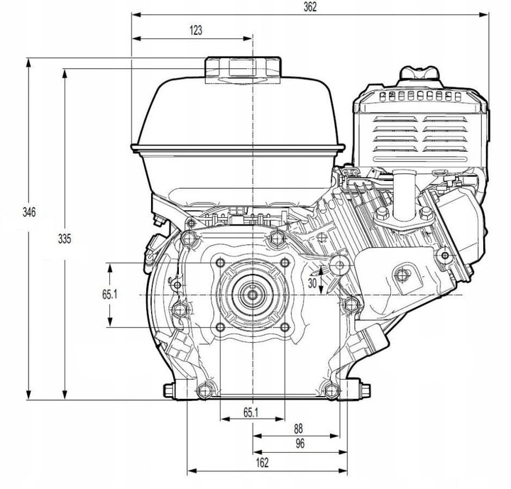 SILNIK SPALINOWY ZAGĘSZCZARKA GX160 7.0 KM WAŁEK 20MM UBIJARKA +KOŁO PASOWE