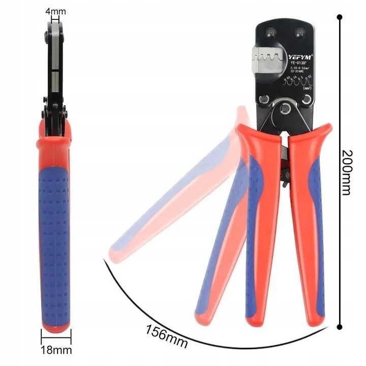ZACISKARKA KONEKTORÓW MINI PINÓW STYKÓW D-SUB Molex Jst Tyco Bls DuPont