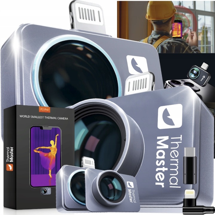 Kamera termowizyjna THERMAL MASTER IOS LIGHTING/USB C P2PRO+NAKŁADKA MAKRO