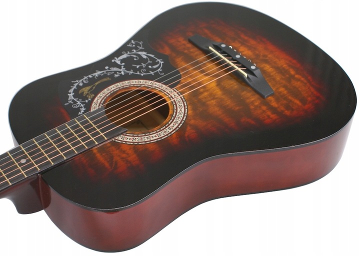 GITARA AKUSTYCZNA ZESTAW DLA POCZĄTKUJĄCYCH 81/P