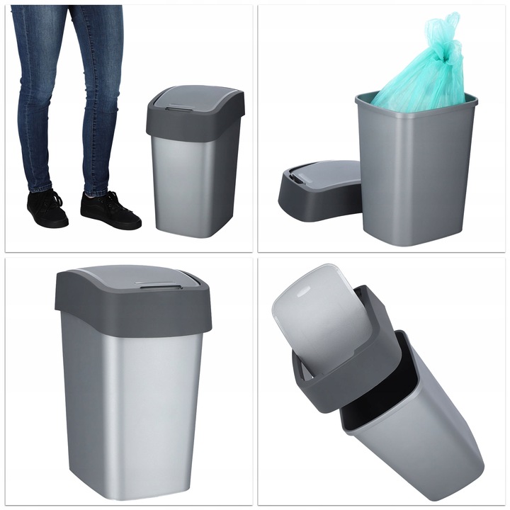 CURVER KOSZ NA ŚMIECI POJEMNIK 25 L GRAFITOWY