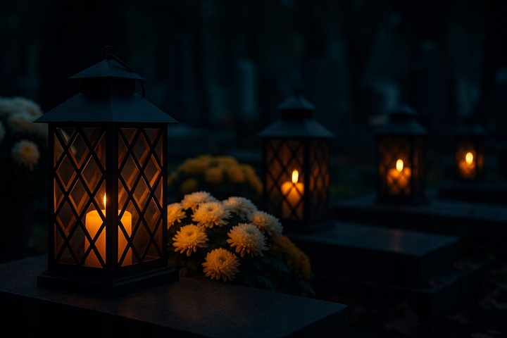 2x Znicz solarny LED Latarenka Lampion Czujnik Zmierzchu św. 10 000