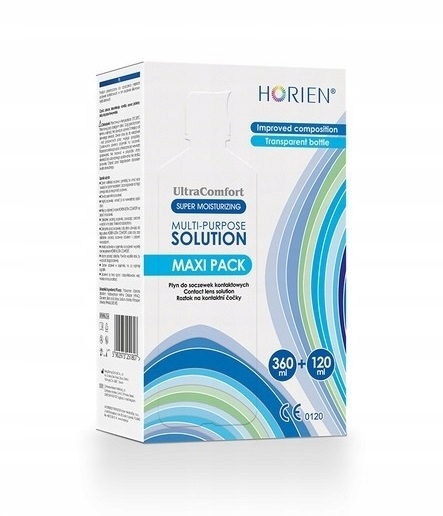 HORIEN ULTRA COMFORT MAXI PACK 360ML+ 100ML PŁYN DO SOCZEWEK