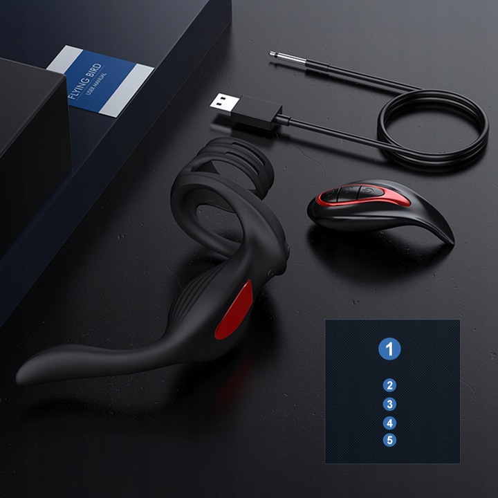 Wibrator prostaty 3w1 pierścień, analny, prostata