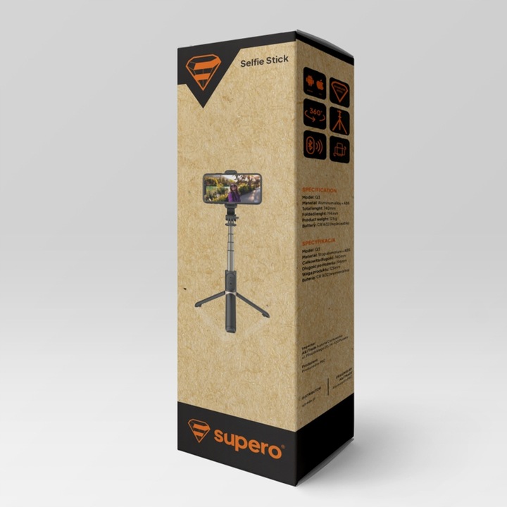 Kijek Selfie Stick do Telefonu GOPRO statyw uchwyt tripod pilot Bluetooth