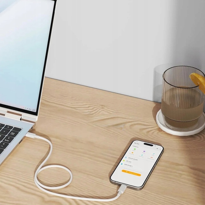 Kabel Przewód Oryginalny Apple USB-C - Lightning 1M Supercharger HIT