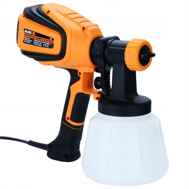 PISTOLET AGREGAT MALARSKI DO MALOWANIA ŚCIAN 700W 4 DYSZ 1200 ML DUŻY