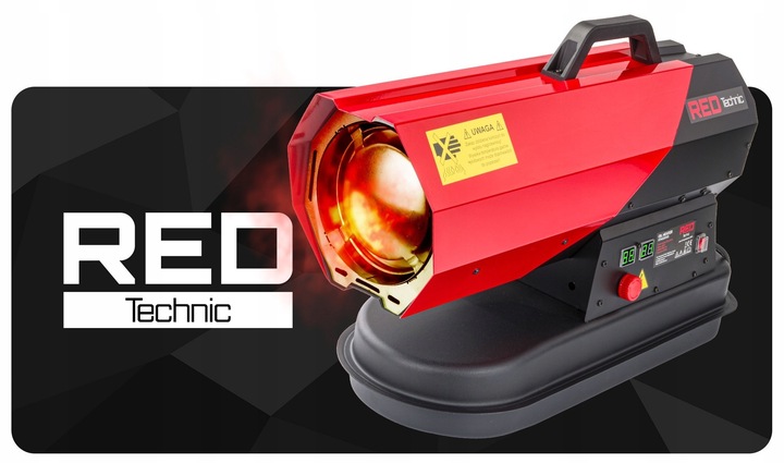 NAGRZEWNICA OLEJOWA 30 KW SPALINOWA DMUCHAWA + TERMOSTAT LCD GRZEJNIK