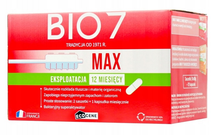 Bio 7 Max 2 kg Bakterie do szamba Bio7Max Bio7 Max 2 kg. Biopreparat