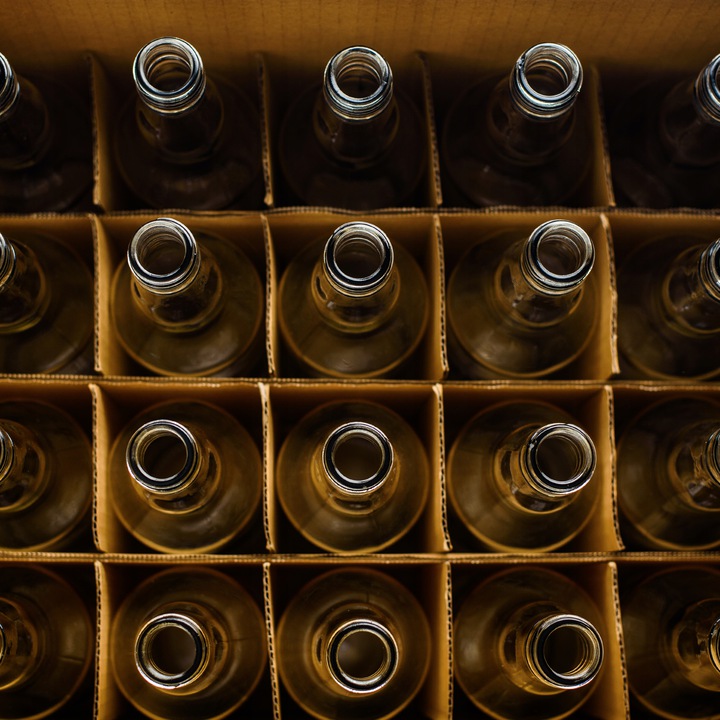 50x Butelki szklane MONOPOL 0.5l na wódkę butelka szklana monopolowa 500 ml