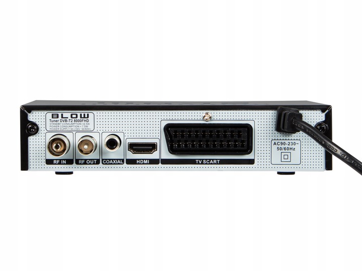 TUNER DEKODER DVB-T2 TV NAZIEMNEJ H.265 HEVC FULL HD USB HDMI BATERIE PILOT