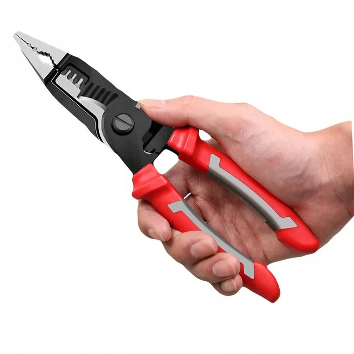 SZCZYPCE WIELOFUNKCYJNE 9w1 DLA ELEKTRYKÓW NOŻYK ŚCIĄGACZ ZACISKARKA