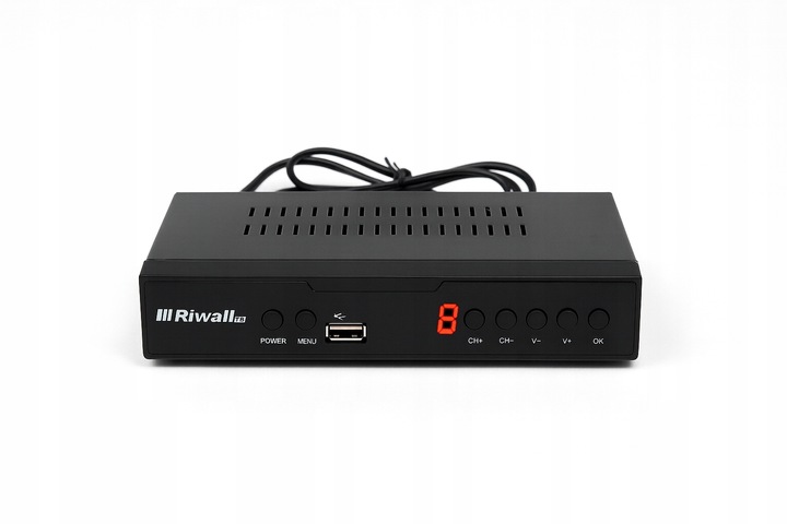 Dekoder DVB-T2 HEVC H.265 Riwall TVCONTROL Tuner TV Full HD HDMI USB